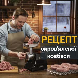 Фтот з посиланням на рецепт сиров'яленої ковбаси приготованої вдома самостйно