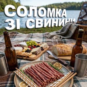 Фото з посиланням на статтю як купити соломку зі свинини